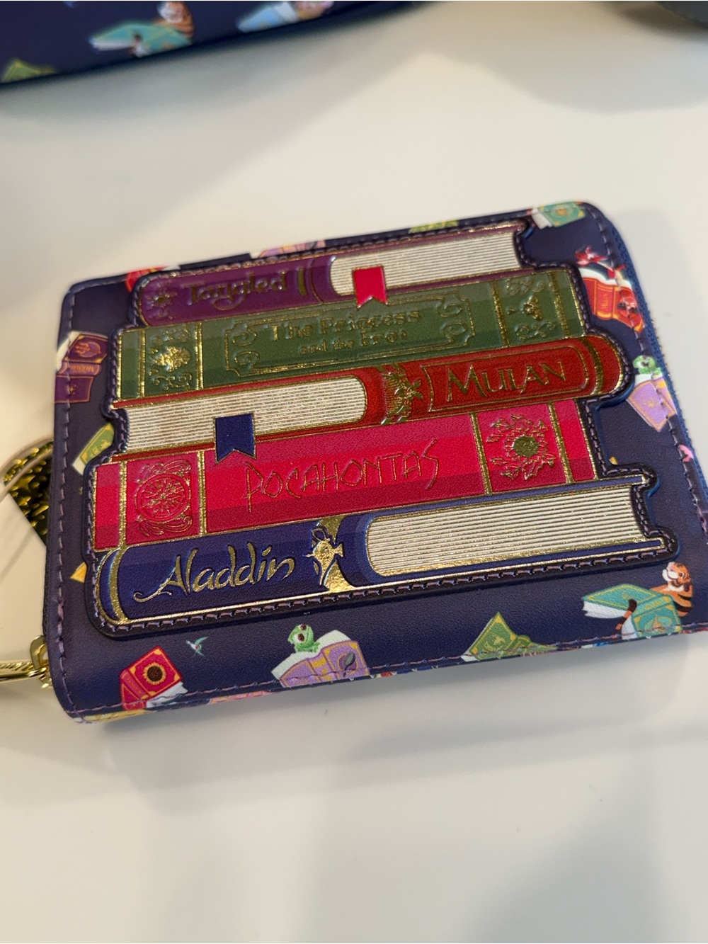 Loungefly Disney Princess AOP crossbody+ Wallet Set - NWT - Picture 7 of 9